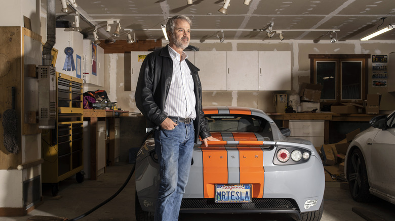 Martin Eberhard with his Tesla Roadster