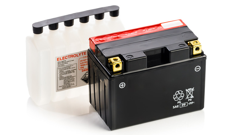 A non-spillable VRLA battery.