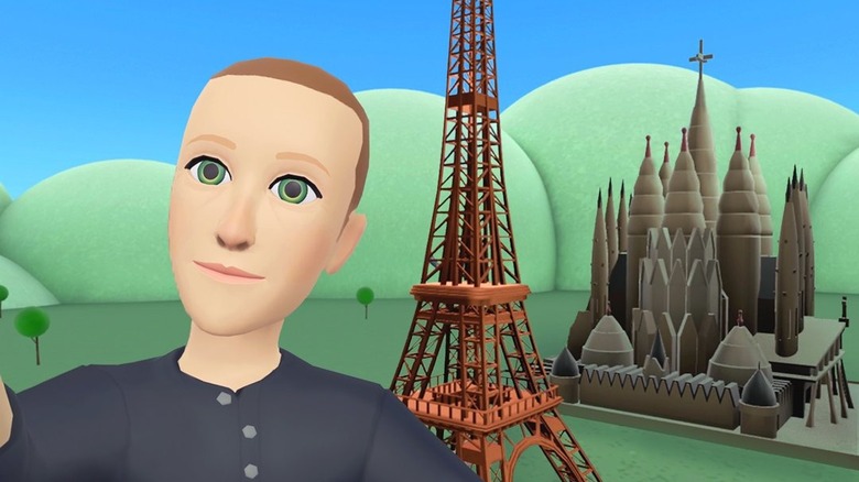 virtual selfie of Mark Zuckerberg