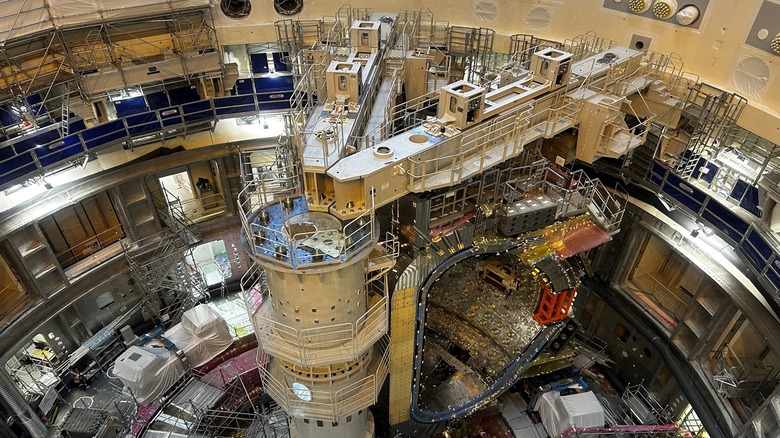 Inside view of the ITER tokamak