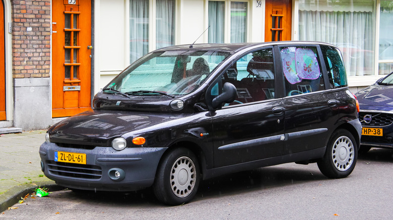 fiat multipla city street in amsterdam