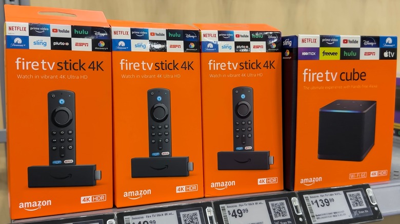Shelves of fire tv stick 4K