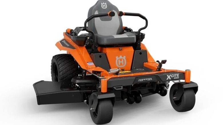 Husqvarna's Xcite Z350 zero-turn lawn mower on a white background.
