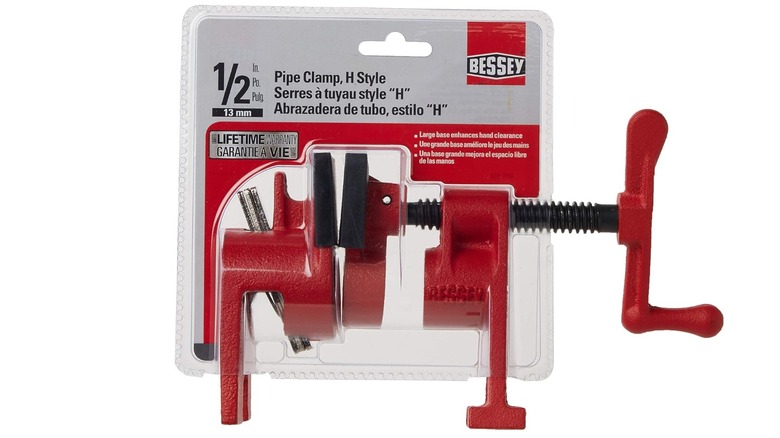 Bessey pipe clamps in package