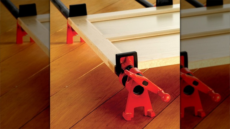 Piple clamps joining boards