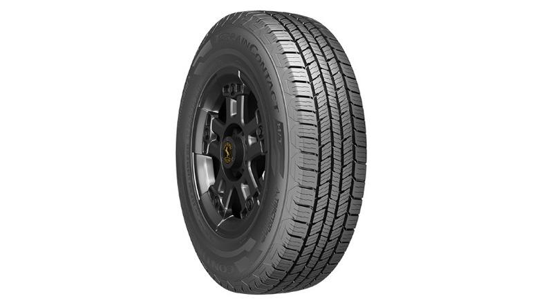 Continental TerrainContact H/T tire on white background