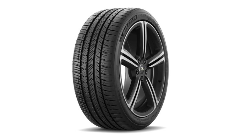 Michelin Pilot Sport All Season 4 tire on a white background