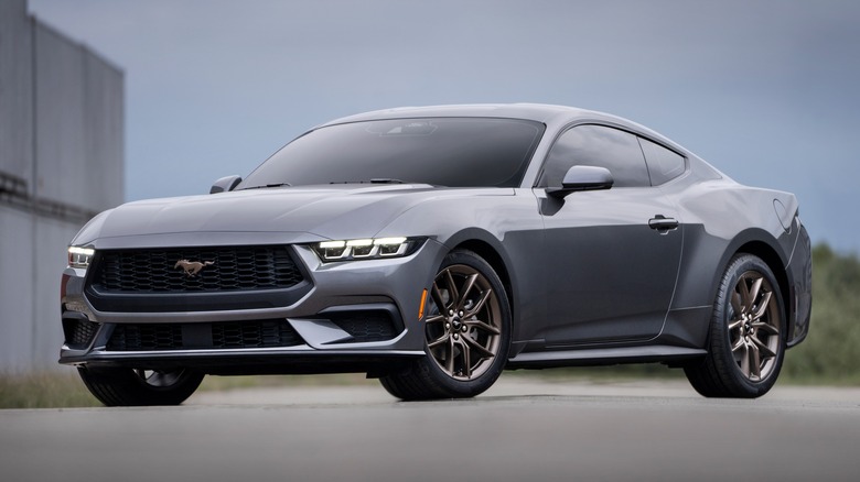 Ford Mustang on a cloudy day