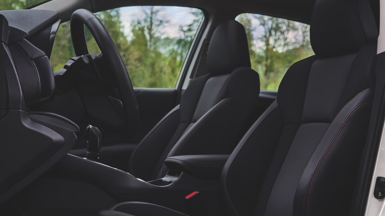 Subaru Legacy Interior with forest in background
