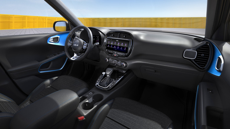 Kia Soul interior with yellow wall in background