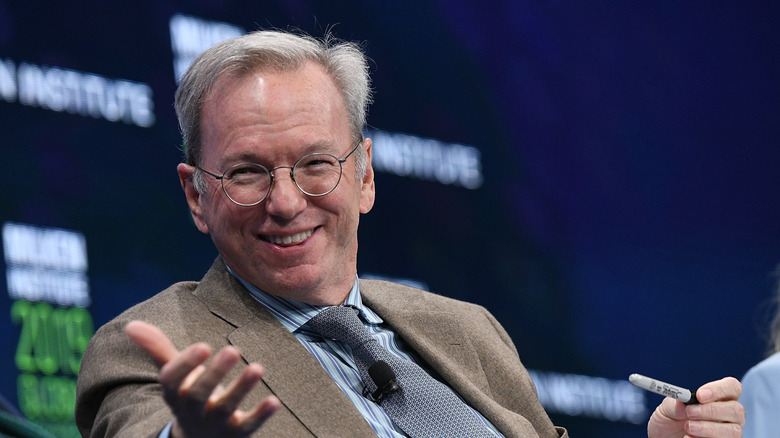 eric schmidt seated at a conference