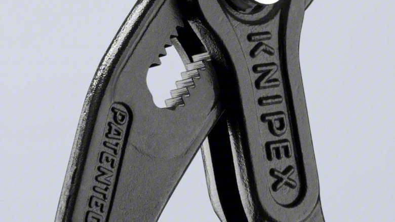 Knipex-branded parrot nose pliers close-up