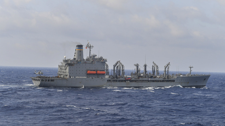 The USNS John Ericsson on duty at the Philippine Sea