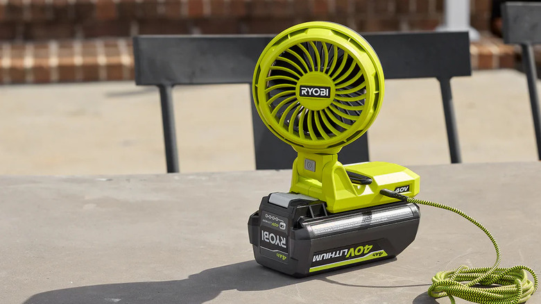 Ryobi battery topper fan