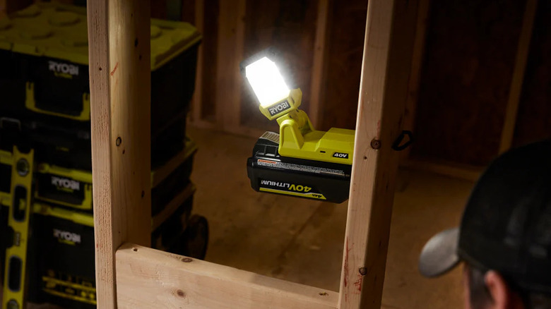 Ryobi battery topper light