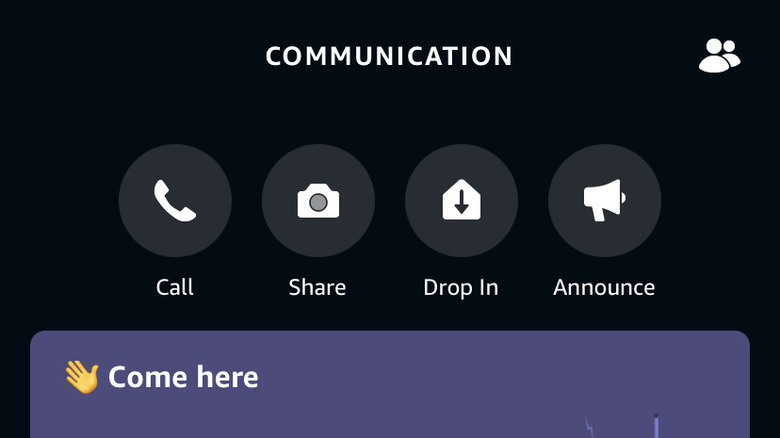 Communication menu