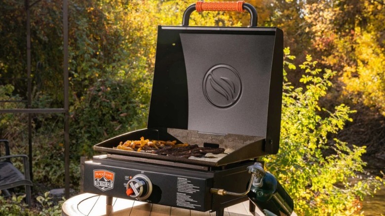 Blackstone 1900 On The Go Tabletop Griddle open on table