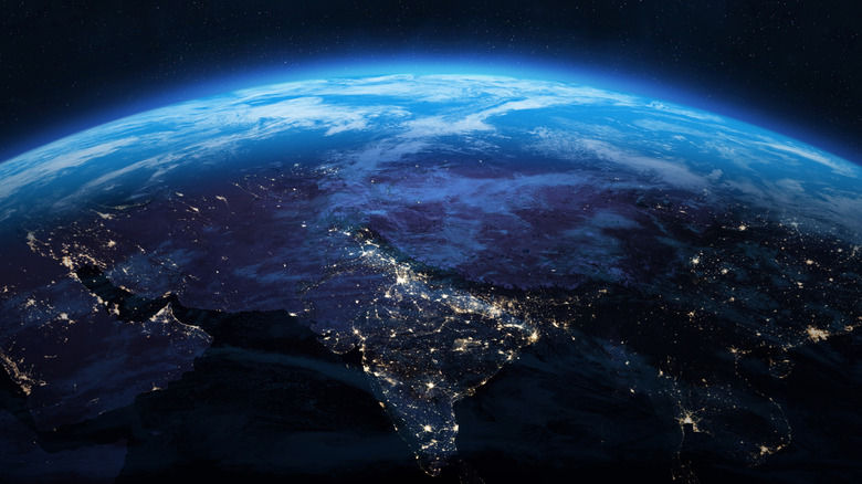 NIght on Earth as seen from space