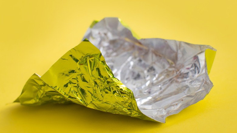 a piece of aluminum foil