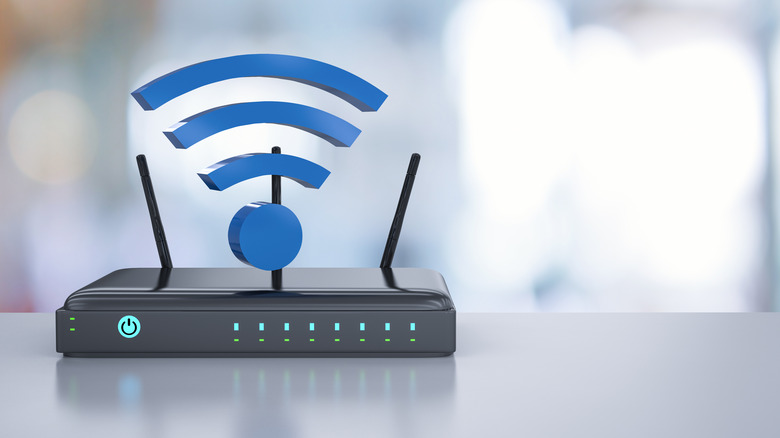 router with Wi-Fi symbol