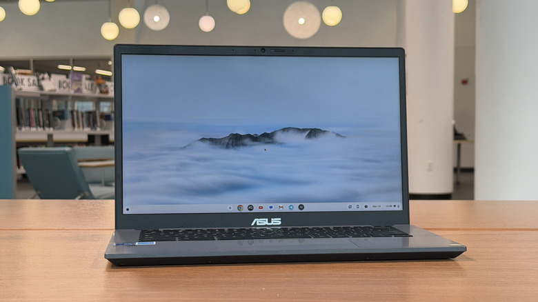 Asus Chromebook Plus CX34 on a desk