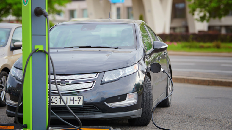 Volt plugged into charger