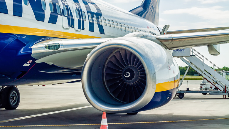 CFM56 engine on a Ryanair 737NG