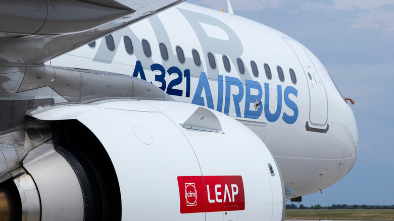 LEAP engine on an Airbus A321neo