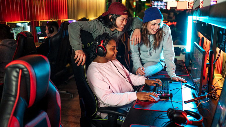 People enjoying a game.