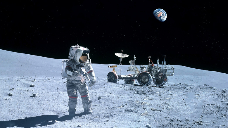 astronaut on moon