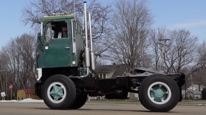 Side view of GMC Crackerbox truck