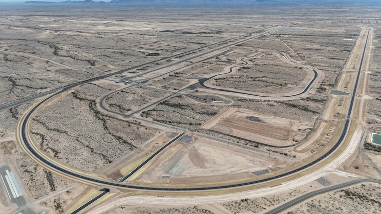 Aerial shot of Toyota Arizona Proving Ground