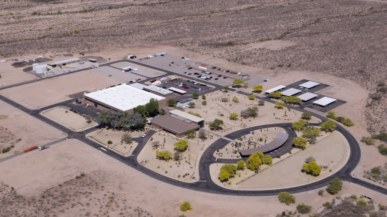 Aerial view of the Toyota Arizona Proving Ground main campus