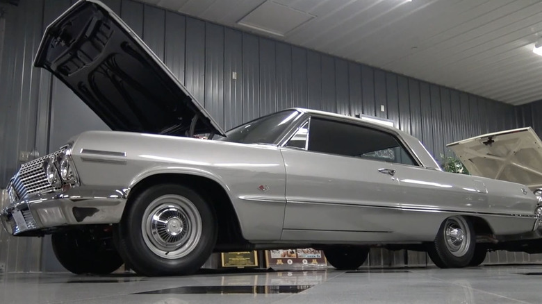 1963 Chevy Impala Z11 parked in garage