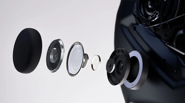Exploded view of Shoei GT-Air 3 Smart Helmet Speakers