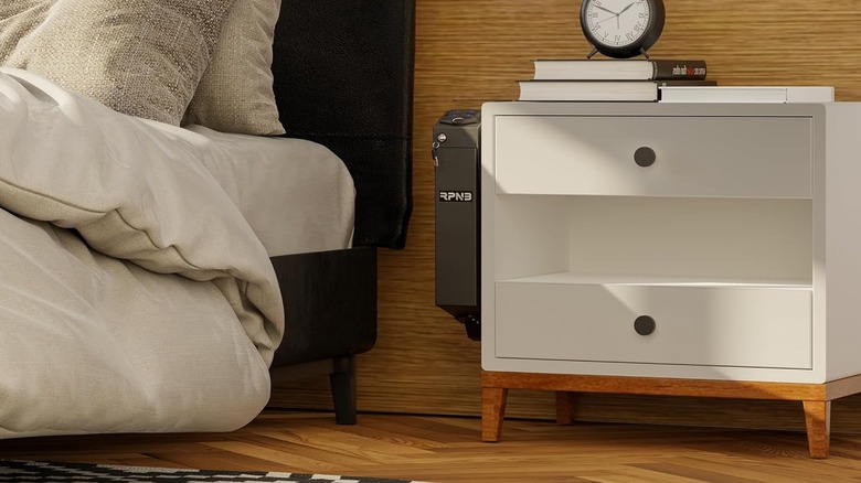 hidden bedside gunsafe