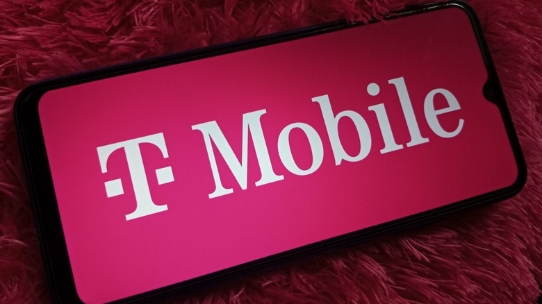 T-Mobile logo on a smartphone