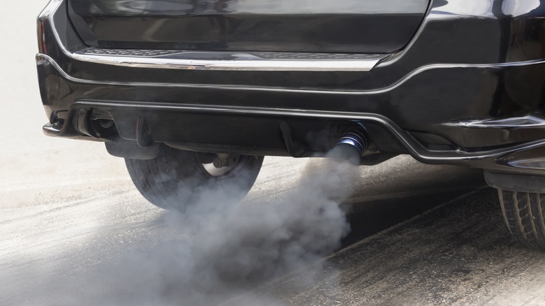 Diesel exhaust smoke