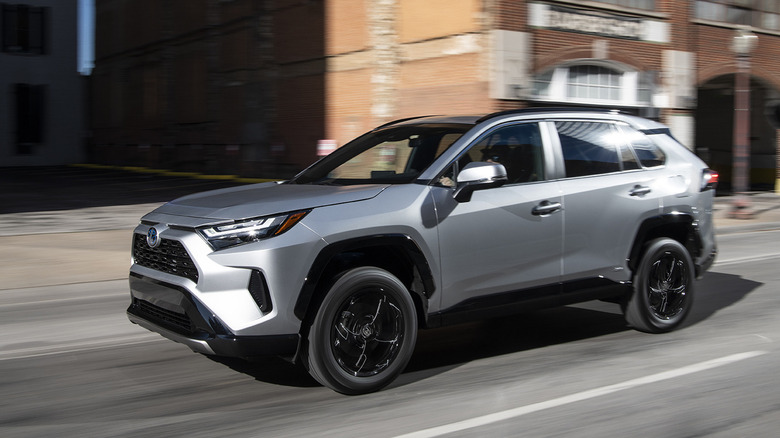 2022 Toyota RAV4 driving on street