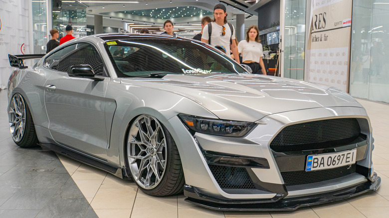 Heavily modified Ford Mustang