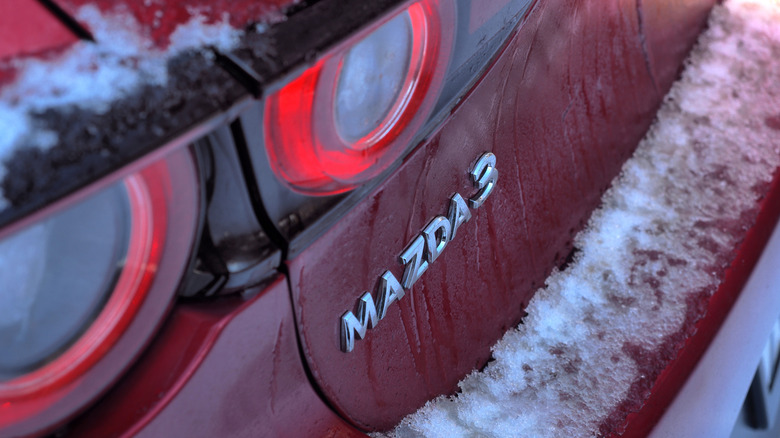 Mazda3 rear badge detail