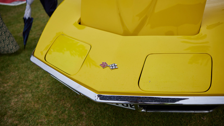 Front-end of an early '70s Corvette