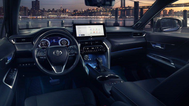 2024 Toyota Venza Limited interior with infotainment screen and digital dashboard