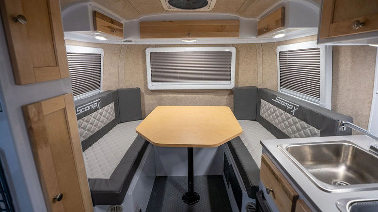 Interior of Scamp X trailer