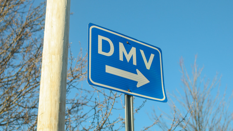 dmv sign