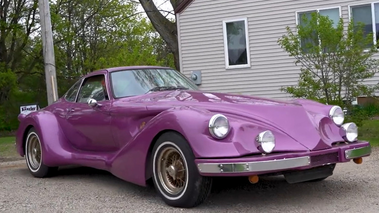 Purple Kanzler coupe front 3/4