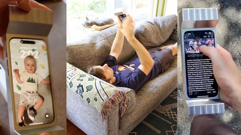 Random snaps of the stainless steel iPhone case from Matter Neuroscience.