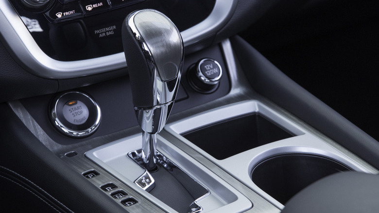 Interior of a 2018 Nissan Murano with automatic transmission