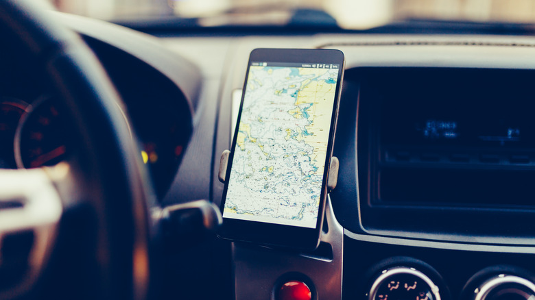 GPS in car