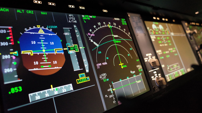 Plane instrument panel